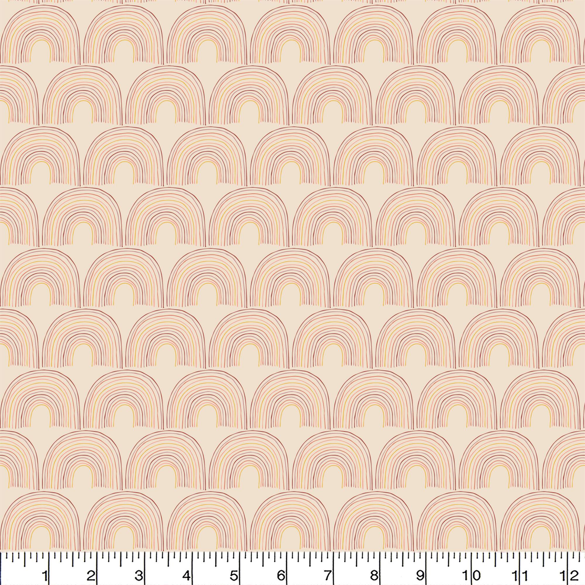 Camelot Fabrics Rainbow Sketch Cotton Fabric